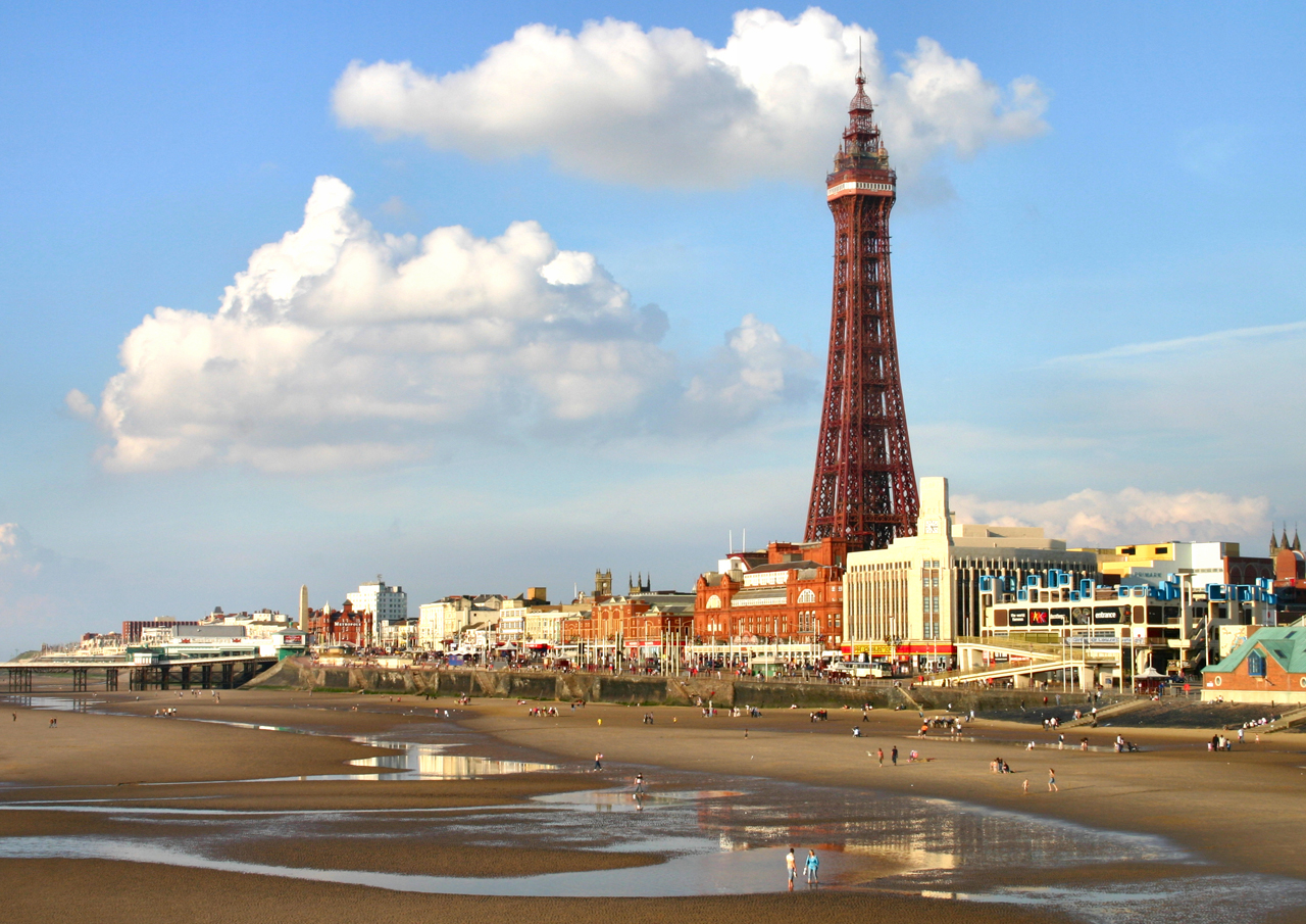 Blackpool airport is just a ten minute walk away from the promenade.