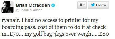 Tweet Brian Mcfadden