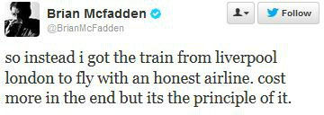 Tweet Brian Mcfadden