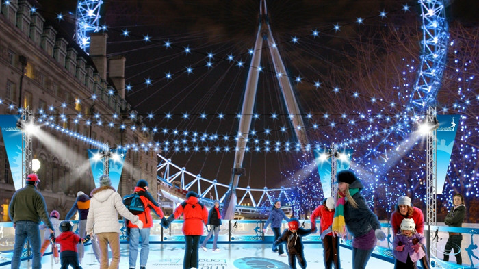 London eye iceskating