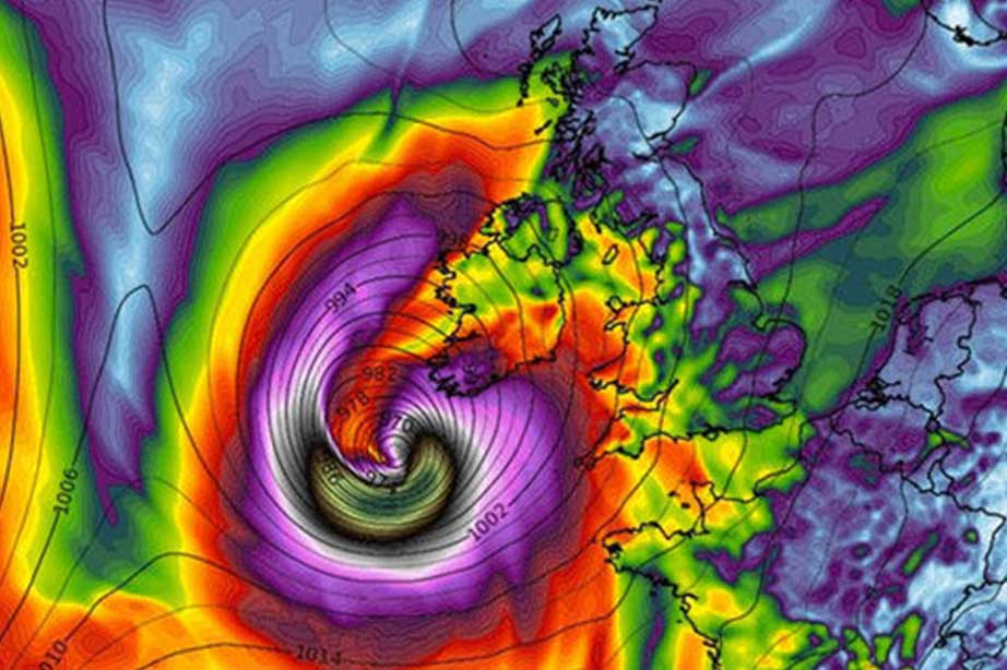 impact hurricane ophelia over uk and ireland