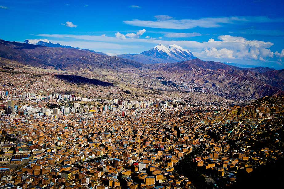 view of la paz city bolivia