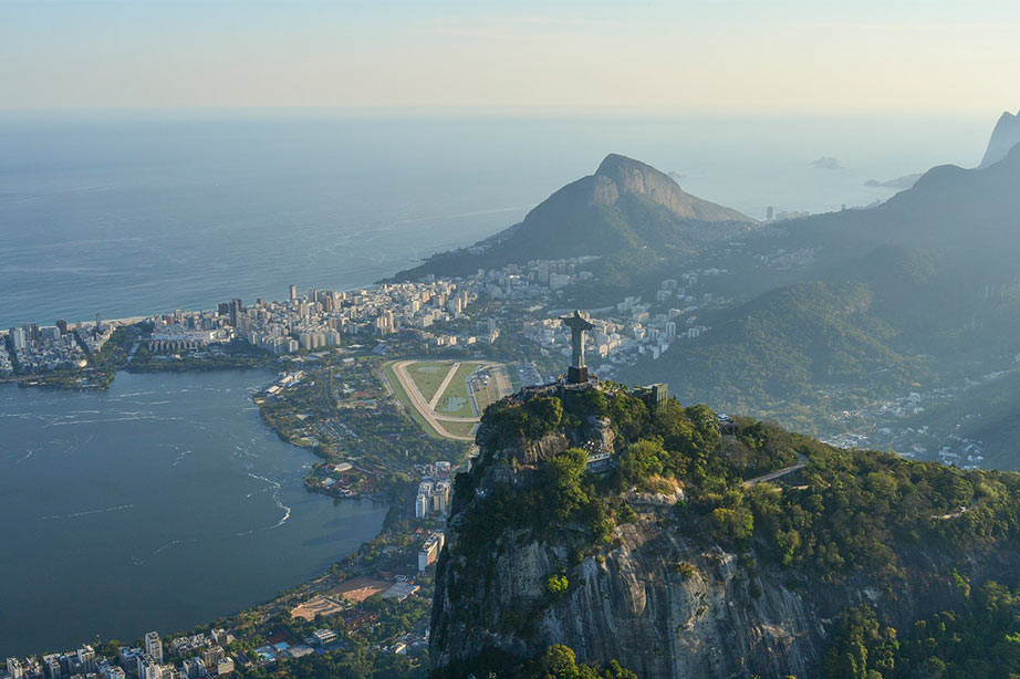 View of the Copacabana Beach in Rio de Janeiro