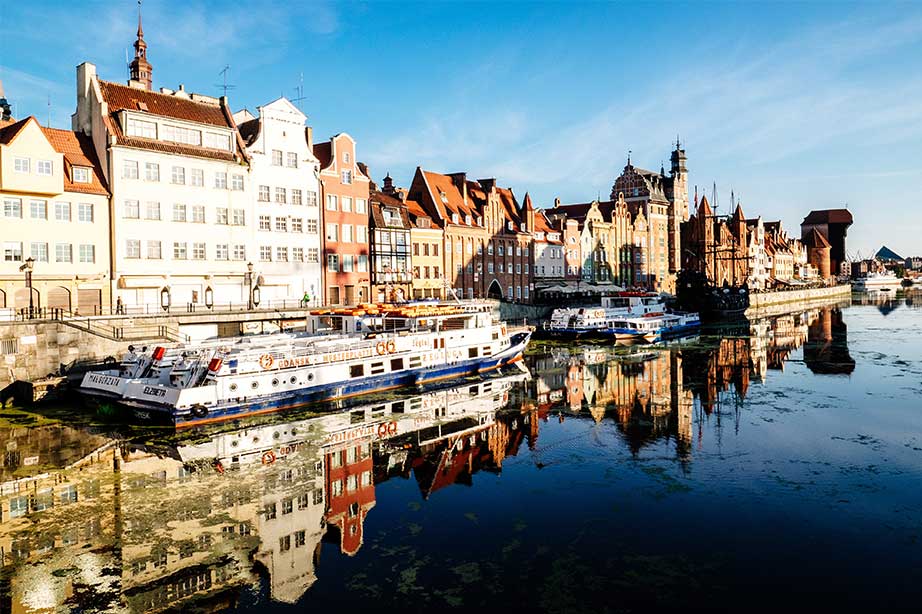 harbour and buildings Gdansk