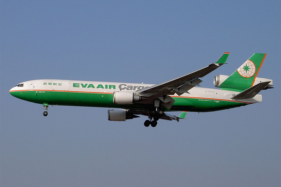 eva air plane in the air