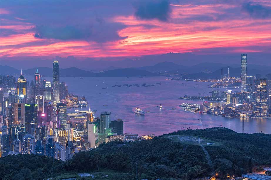 hong kong city skyline