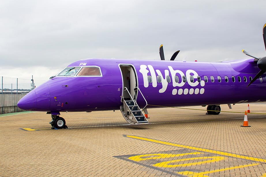 flybe aircraft at airport
