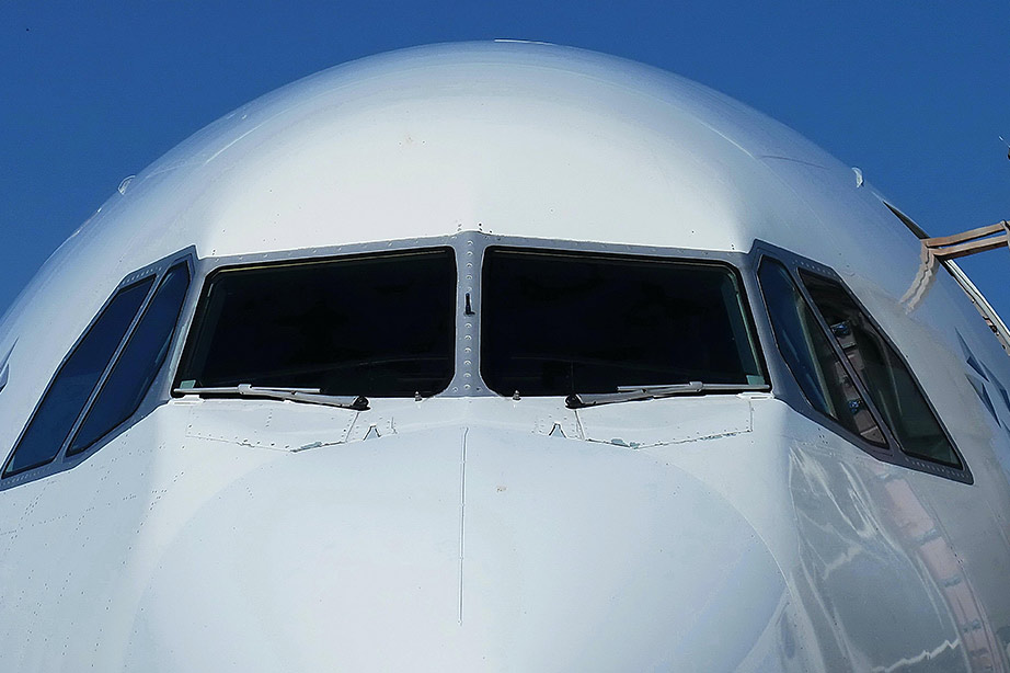 front of cockpit