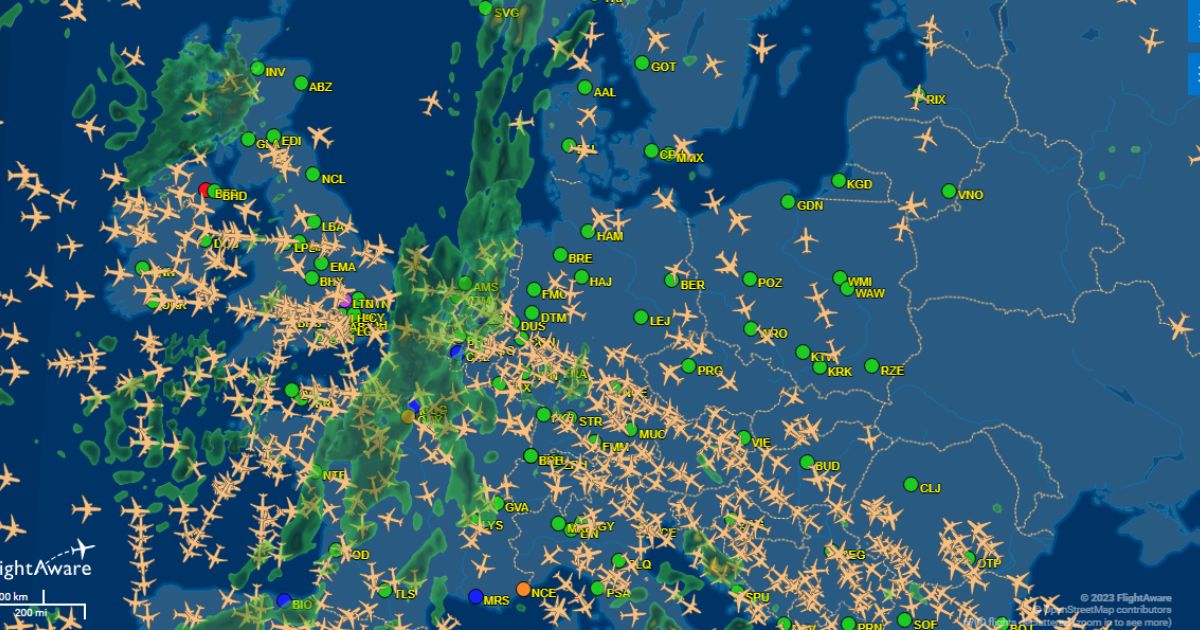 flightaware.com map