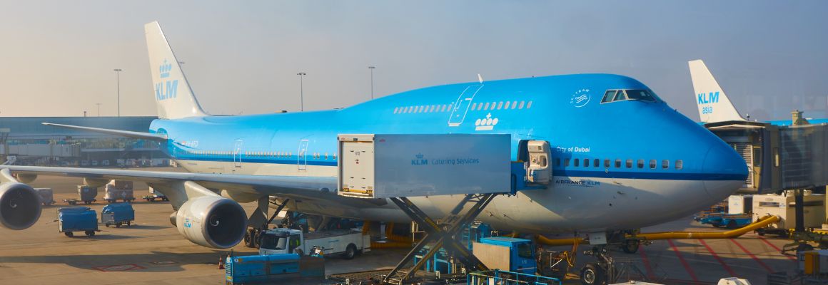 KLM flight strike